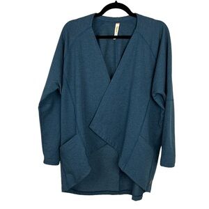 Lucy Tranquility Wrap Open Front Sweater